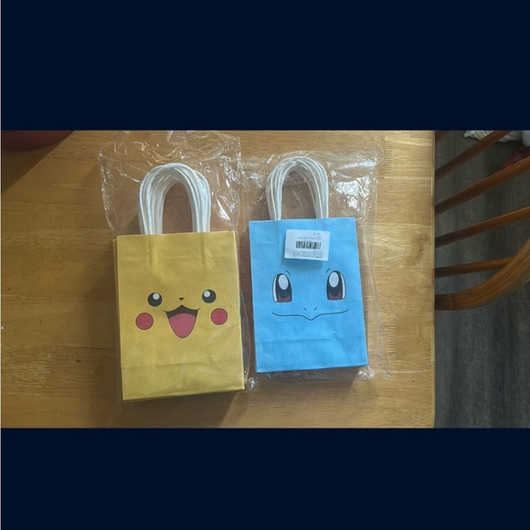 Other - Pokémon Character Kids Gift Bags - Yellow and Blue 24 count